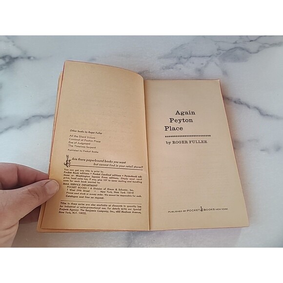 Again Peyton Place By Roger Fuller Paperback - Picture 3 of 10